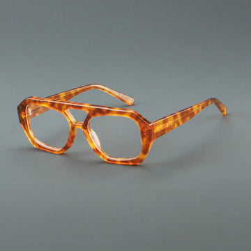 Phil Retro Rectangle Acetate Glasses Frame